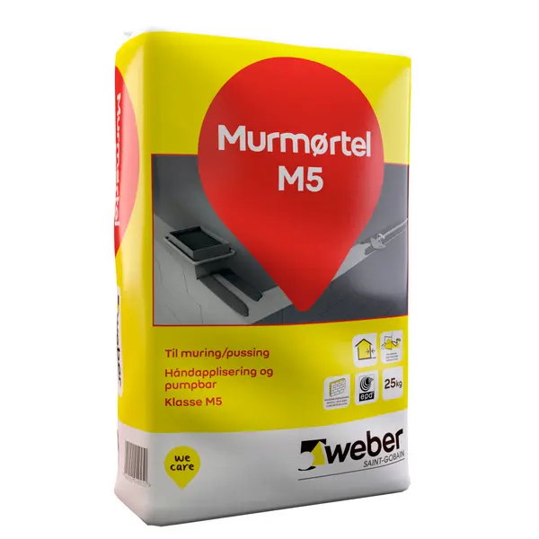 WEBER MURMØRTEL M5 25KG